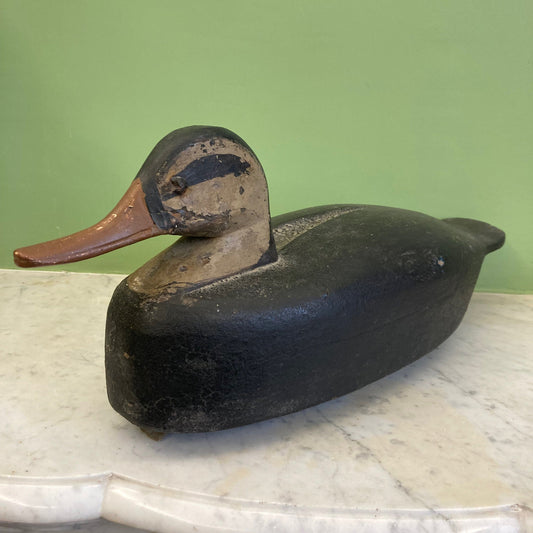 ancien canard appelant en bois peint pour la chasse