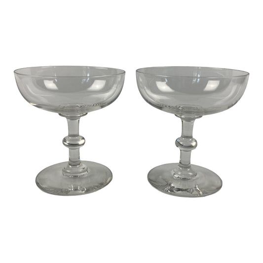 paire de coupes à champagne cristal BACCARAT
