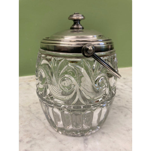 seau à biscuit en cristal moulé de Baccarat