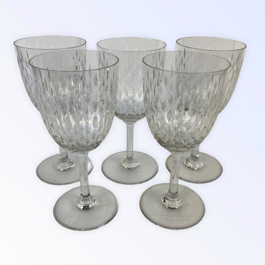 Baccarat Paris Grain de riz 5 verres à vin