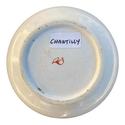 Pot porcelaine tendre Chantilly XVIIIe.