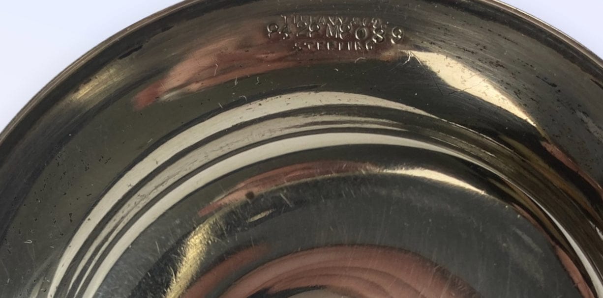 Tiffany and co ancien bougeoir à main argent massif Art nouveau Japonisant