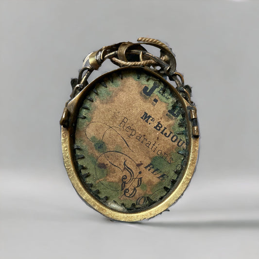 Broche daguerréotype XIXe. portrait enfant