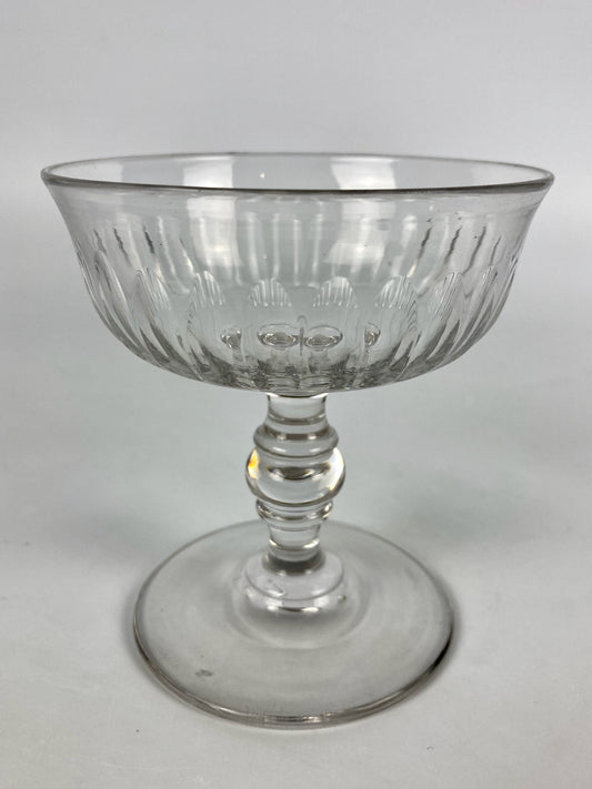 Coupe Champagne Cristal Taillé début XXème