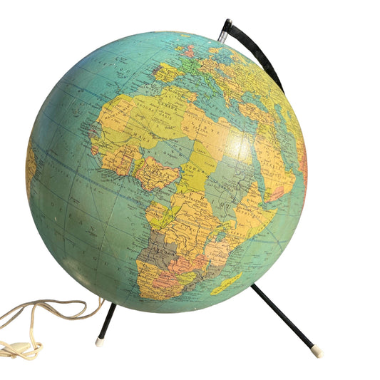 Globe terrestre vintage George Philip