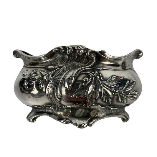 Paire de salerons argent massif fin XIXe.