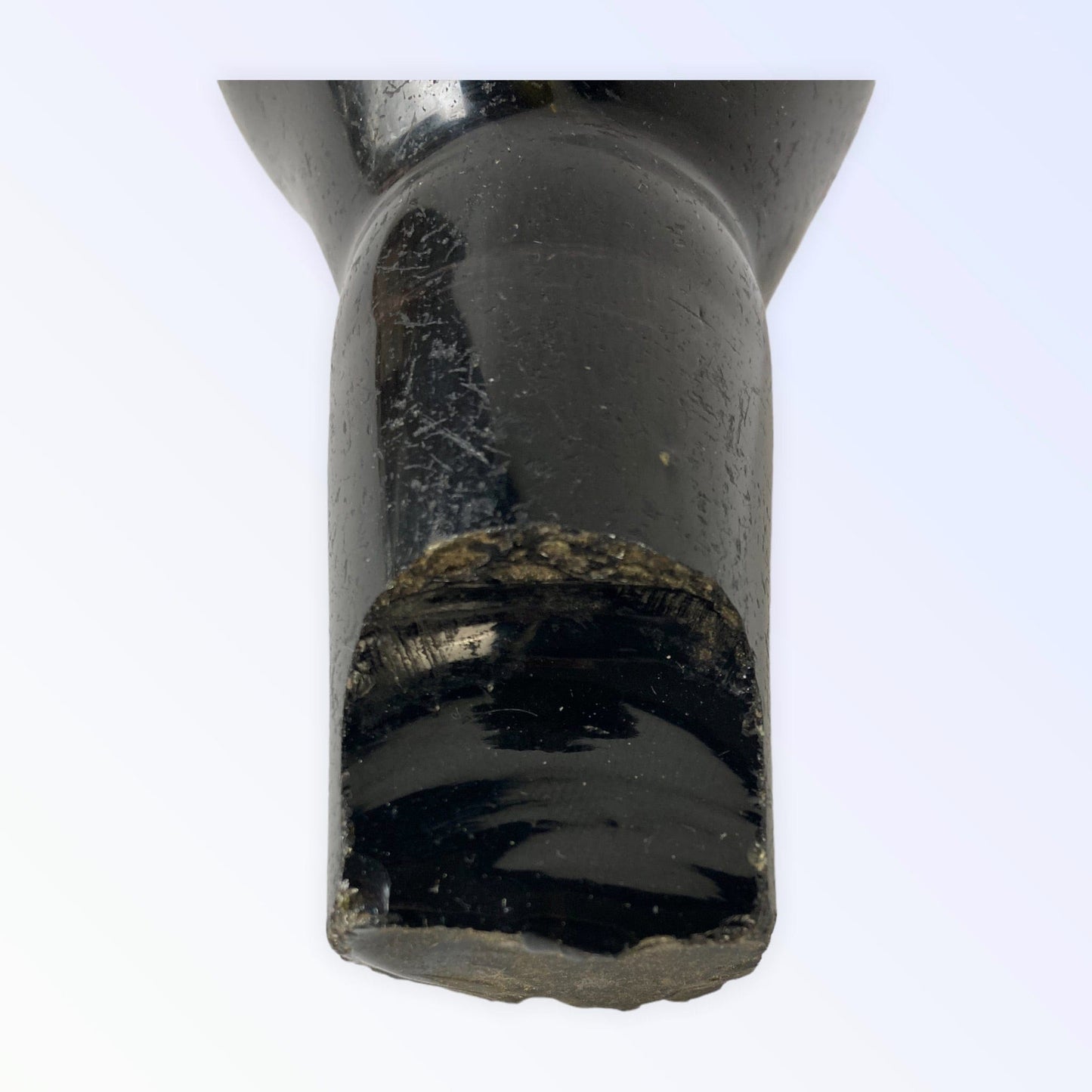 Ancien pilon en verre XVIIIe. XIXe. pour mortier d' apothicaire