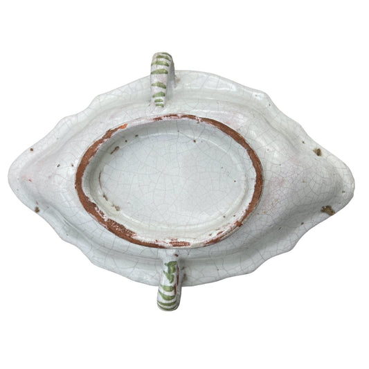 Старинный глиняный соусник 18 век Бордо Юго-Запад