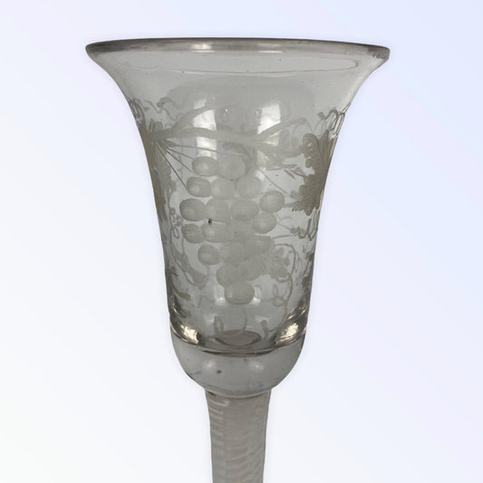 Slingerglas verre gravé début XIX ème