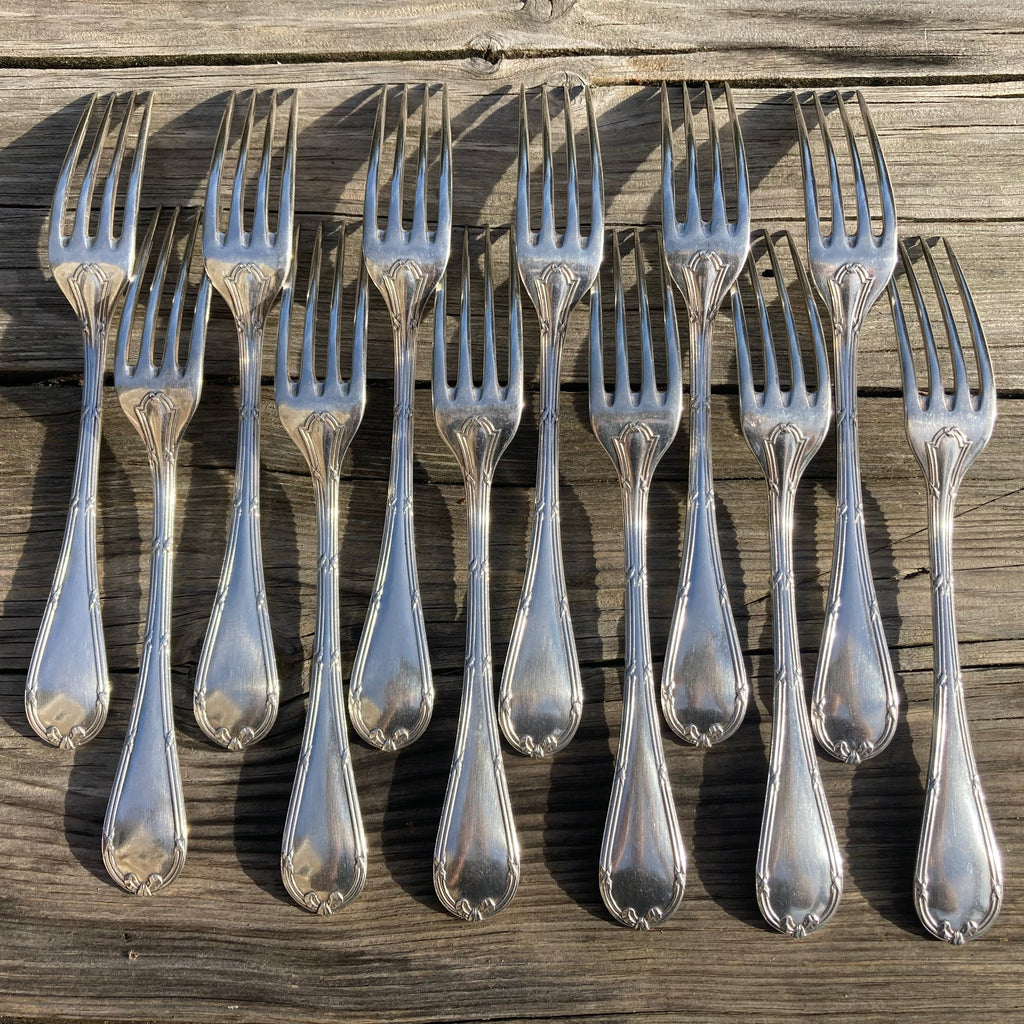 Couverts Christofle rubans croisés