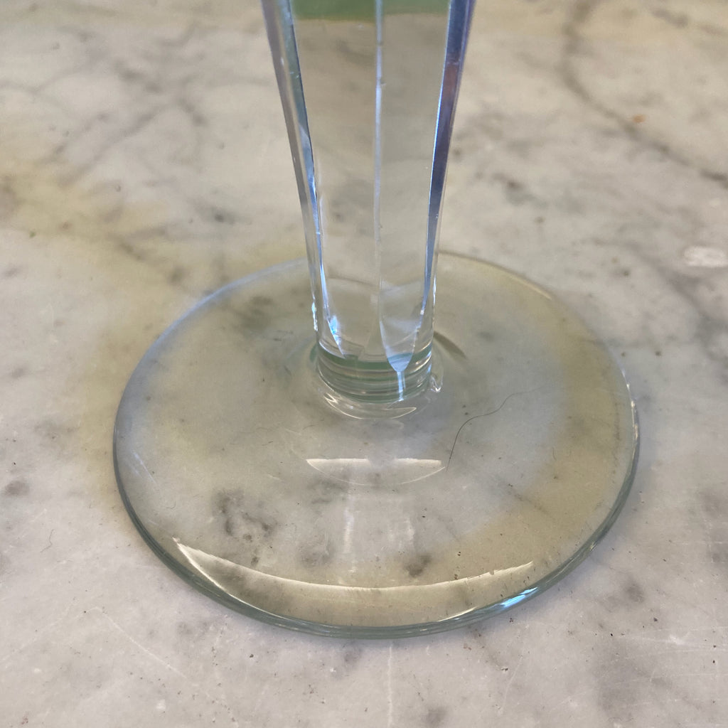 6 flûtes en cristal taillé de Baccarat fin 19ème.