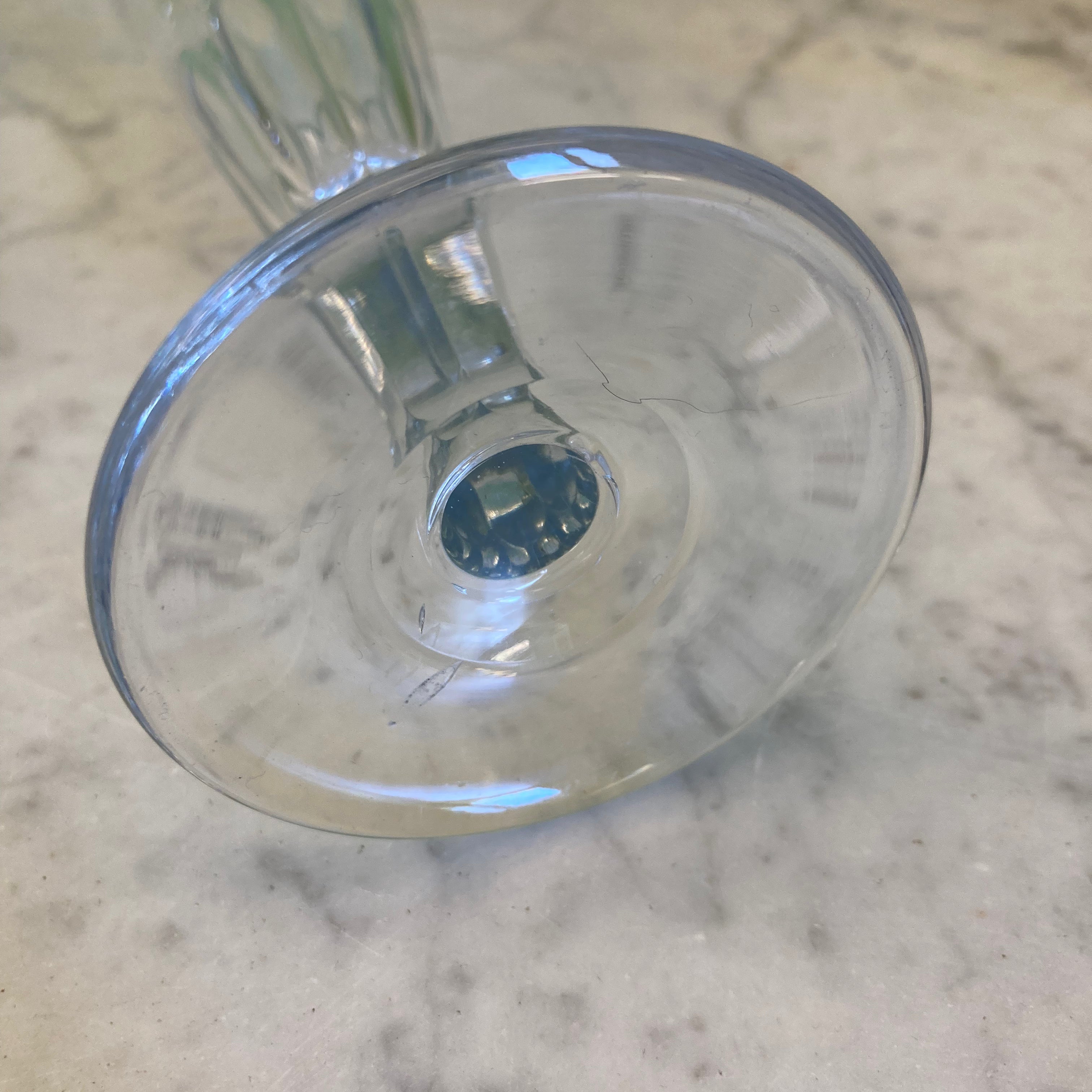 6 flûtes en cristal taillé de Baccarat fin 19ème.