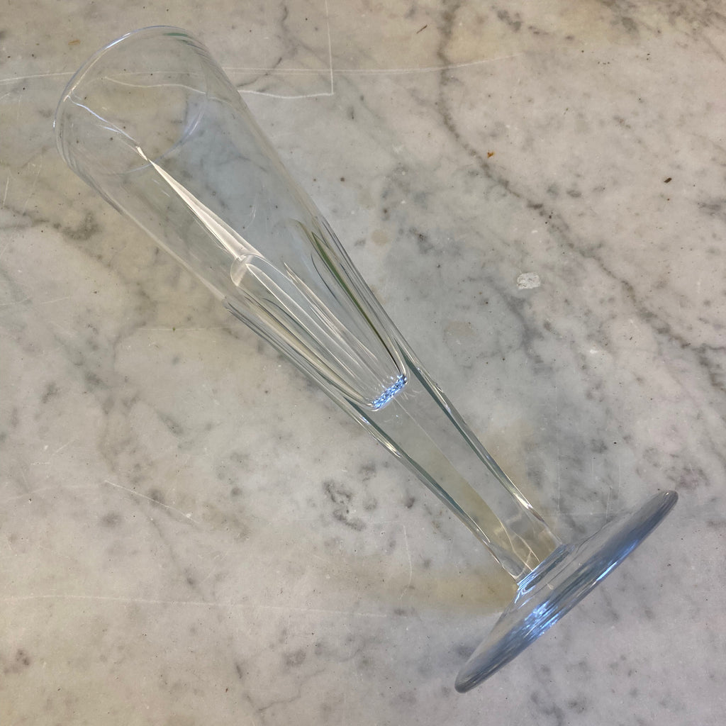 6 flûtes en cristal taillé de Baccarat fin 19ème.