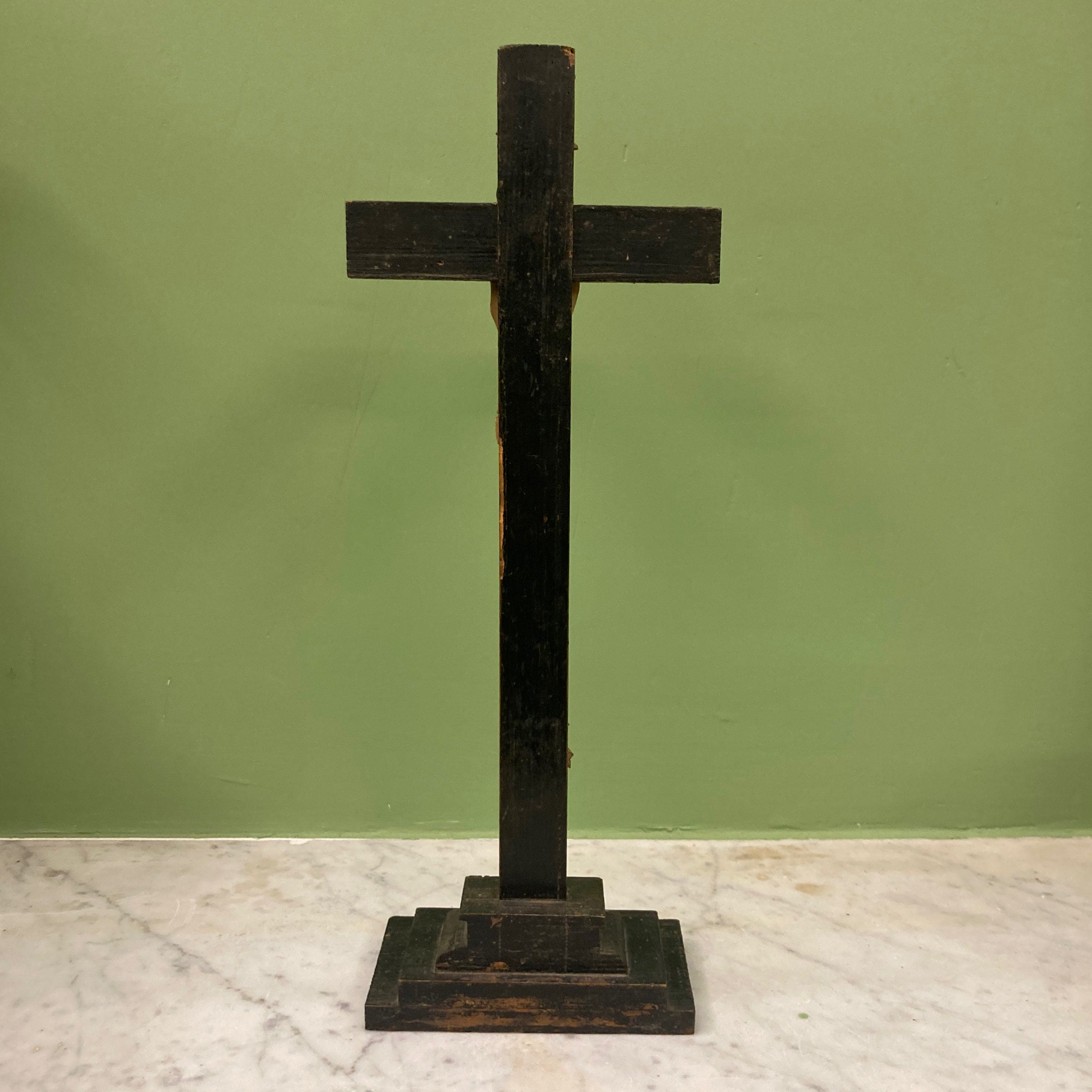 Ancien Christ d' autel en os Janséniste