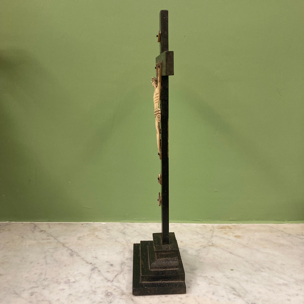 Ancien Christ d' autel en os Janséniste