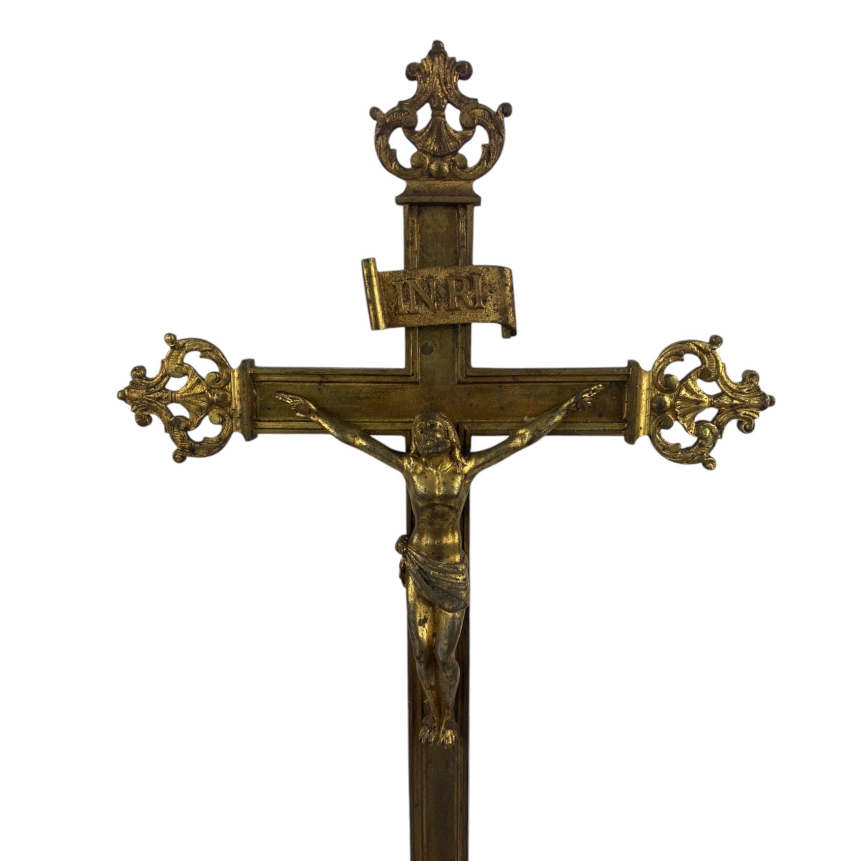 Croix crucifix d' Autel ancien