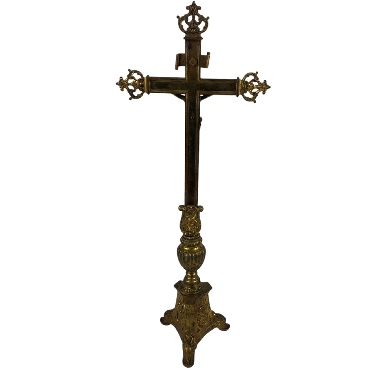 Croix crucifix d' Autel ancien