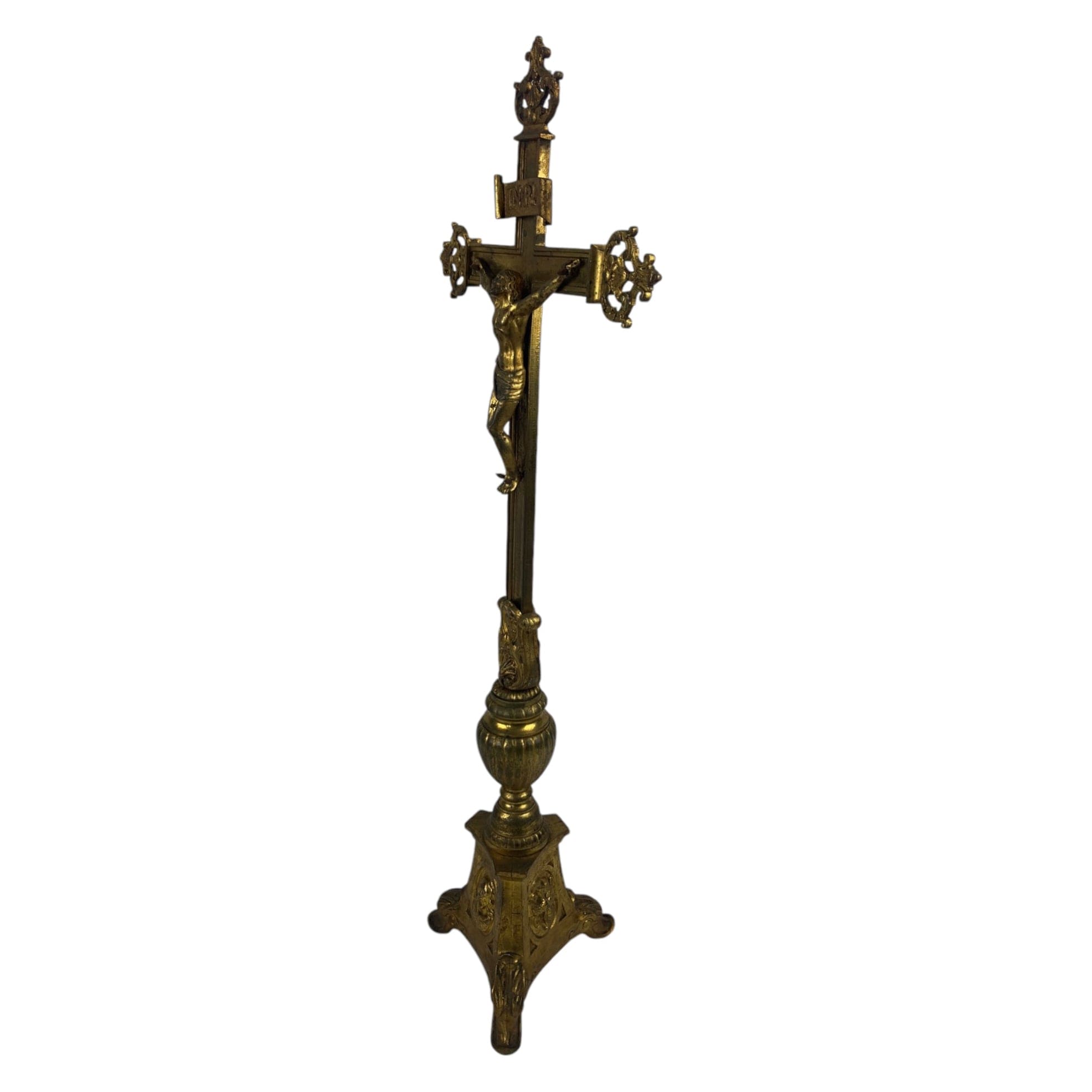 Croix crucifix d' Autel ancien