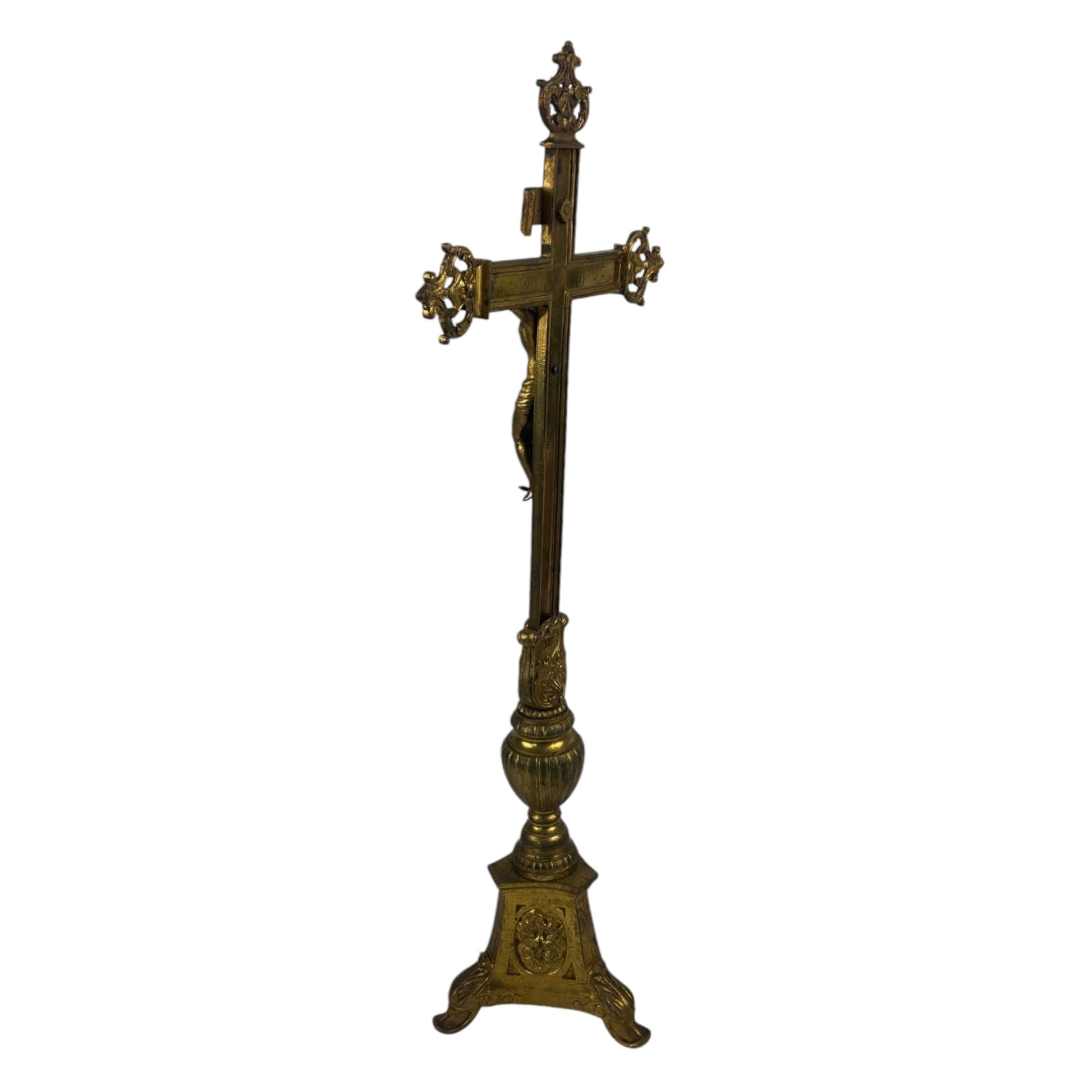 Croix crucifix d' Autel ancien