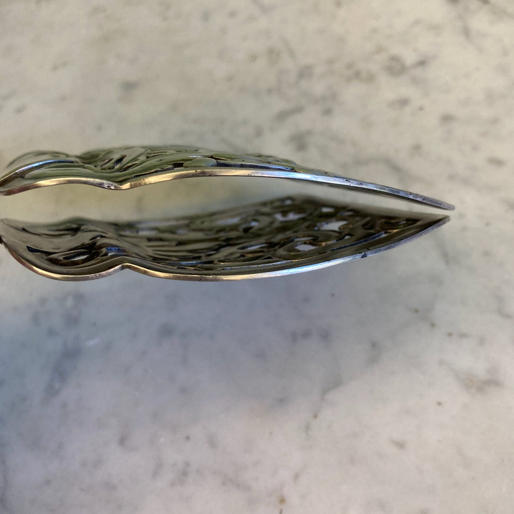 Ancienne pince à asperges en métal argenté de la Maison Christofle