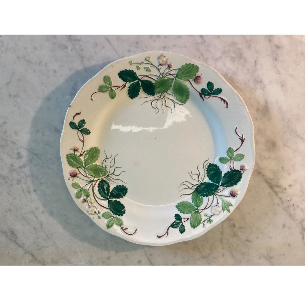 ジョルジュ・サンドのいちご皿 FRAISE クレイユモントロー C 美術品・アンティーク・コレクション ジョルジュ・サンドのいちご皿