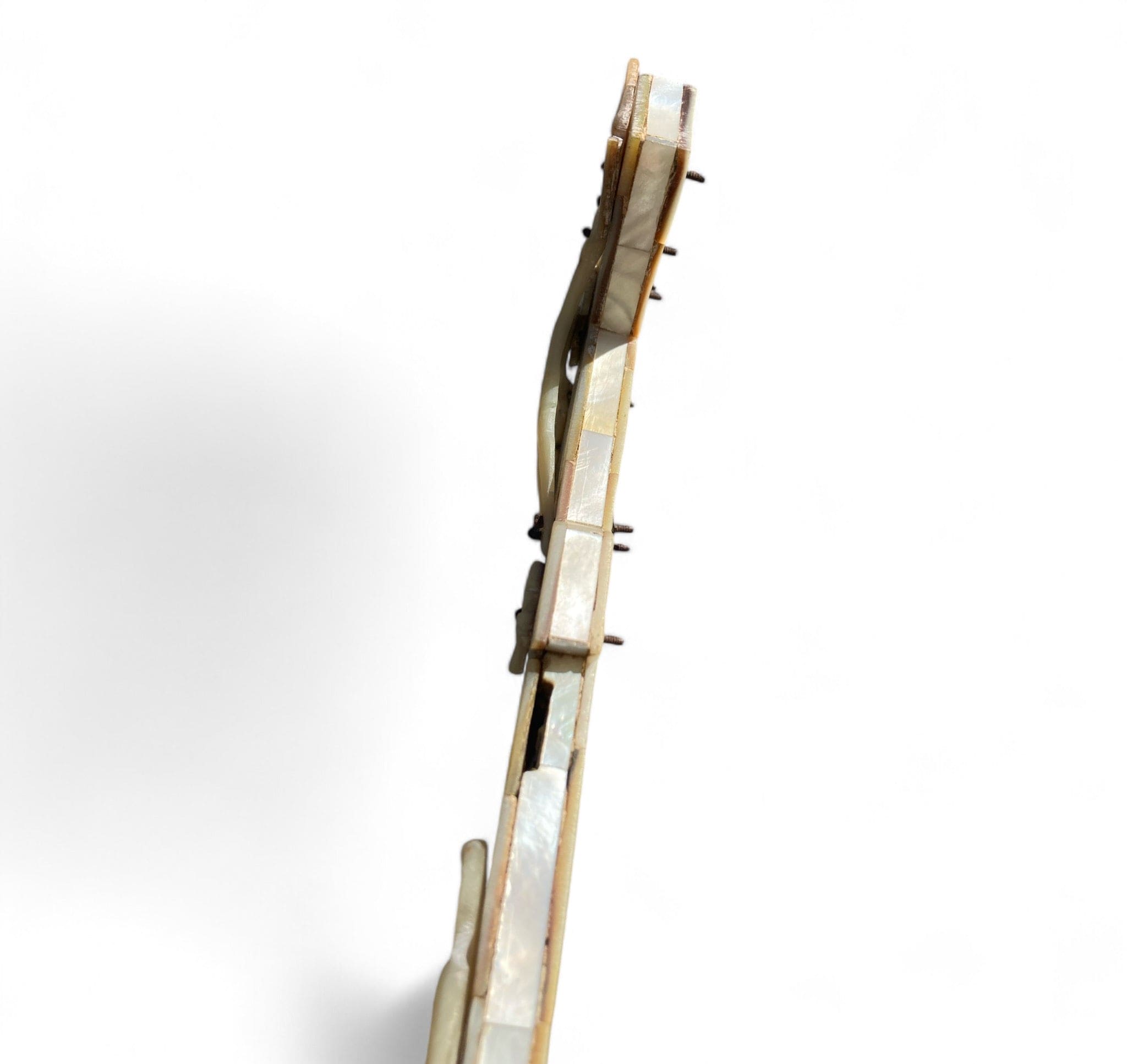 Croix de procession en nacre, travail Russe du 19e