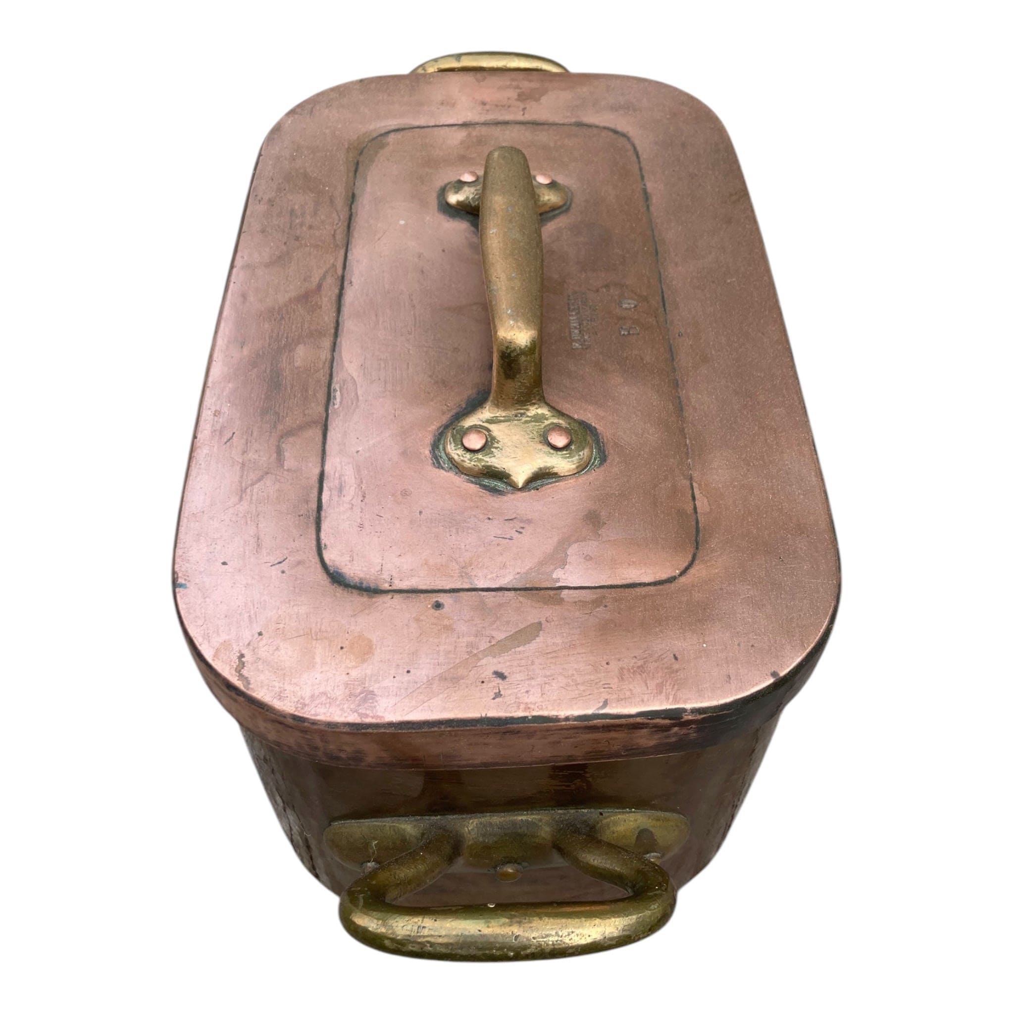 Dehillerin ancienne daubière en cuivre étamé début 20e. cuisine