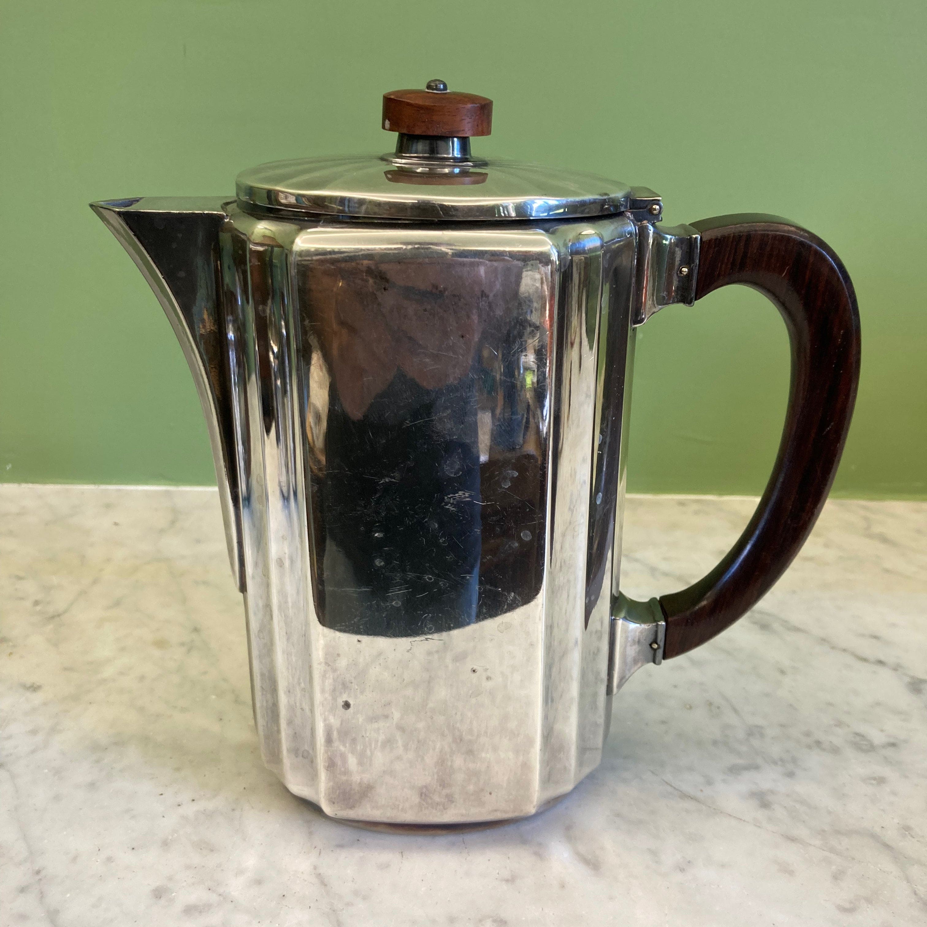 Service à café thé Art-Déco Gallia |Christofle ancien |Métal argenté