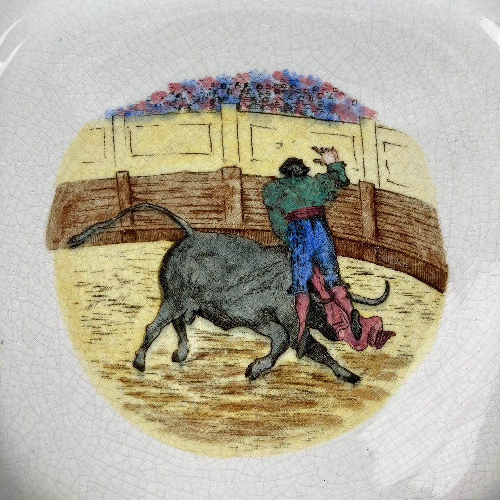 Séville assiettes décor tauromachie