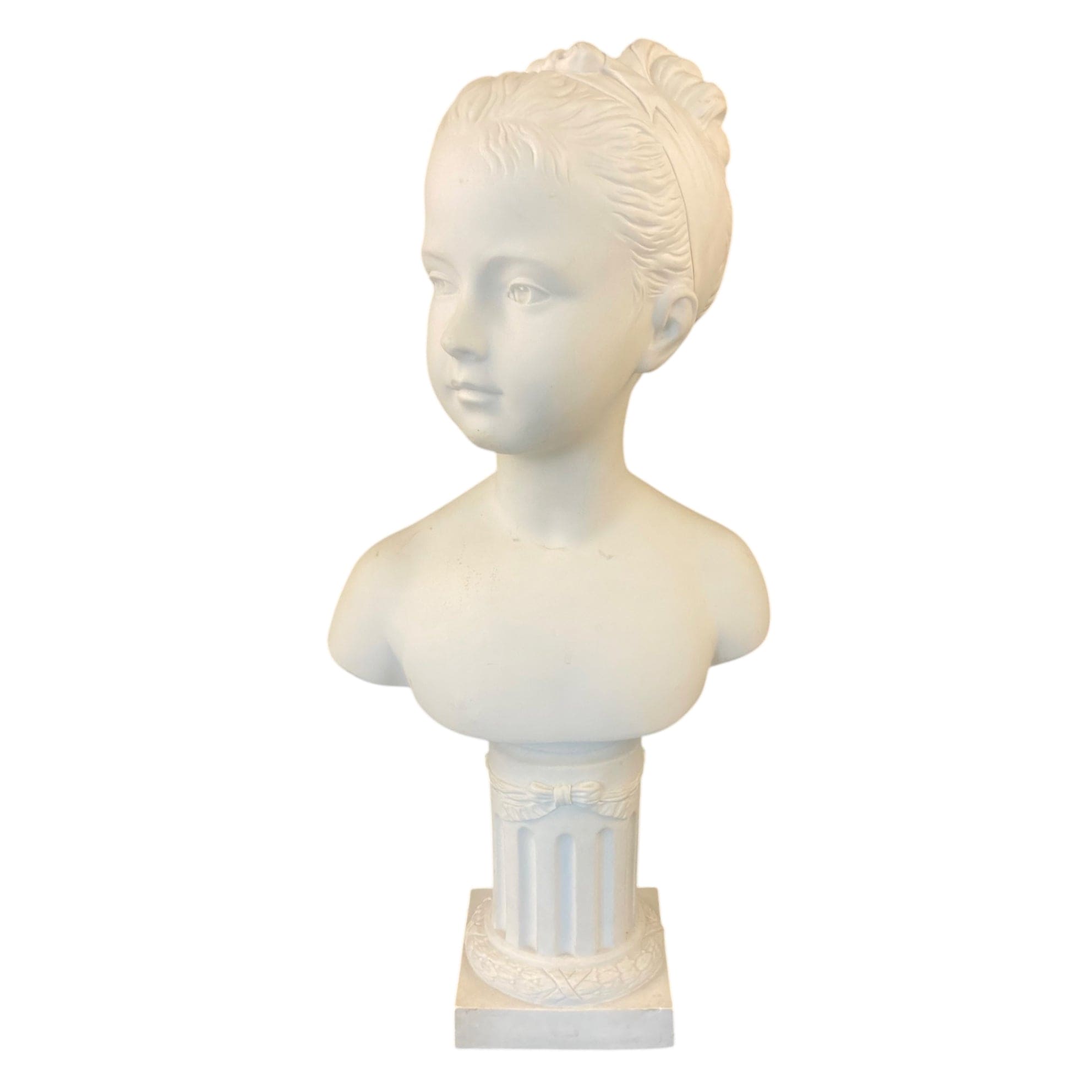 Sèvres Buste en biscuit signé Houdon