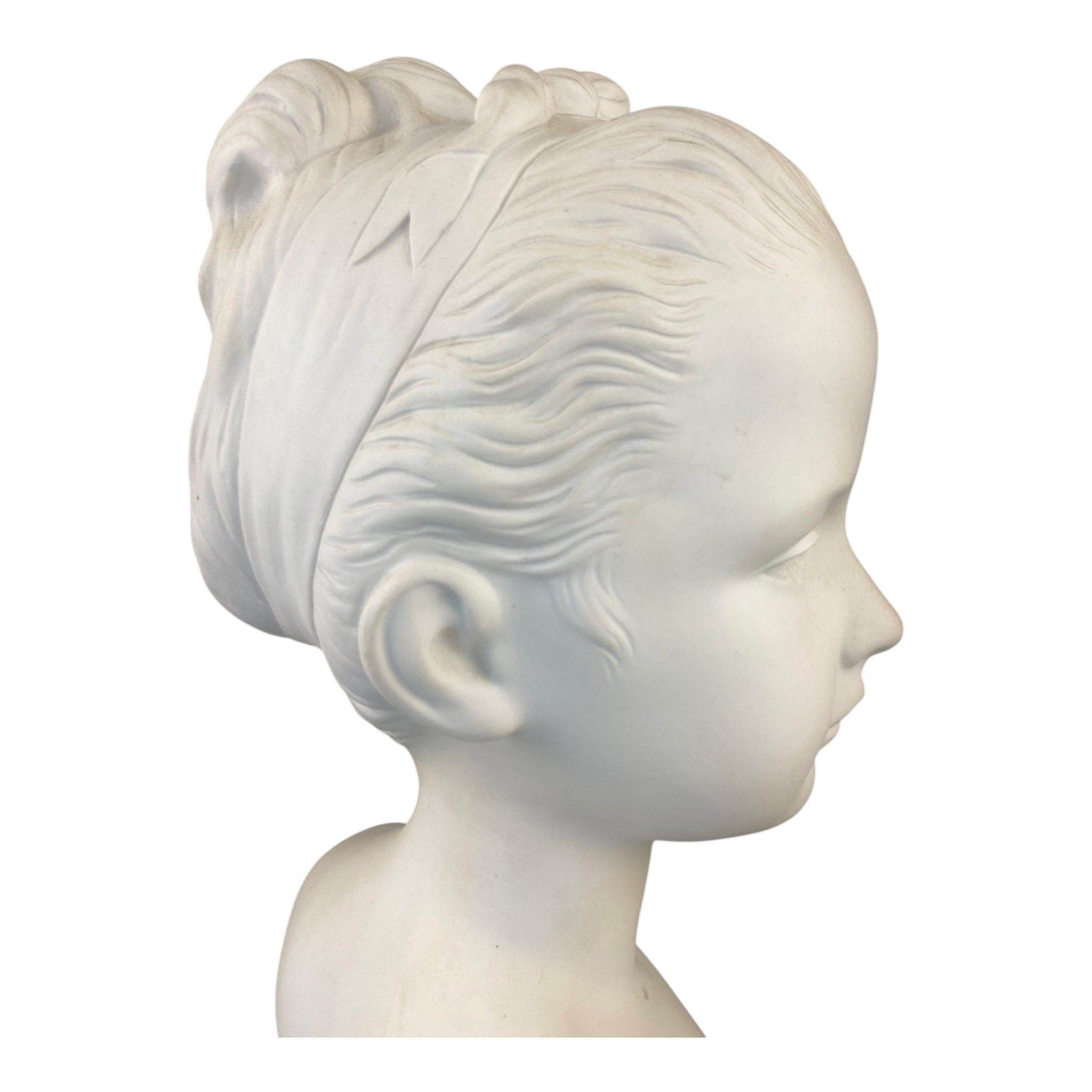 Sèvres Buste en biscuit signé Houdon