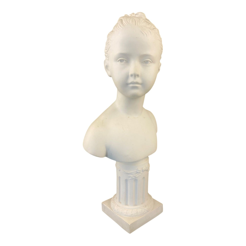 Sèvres Buste en biscuit signé Houdon