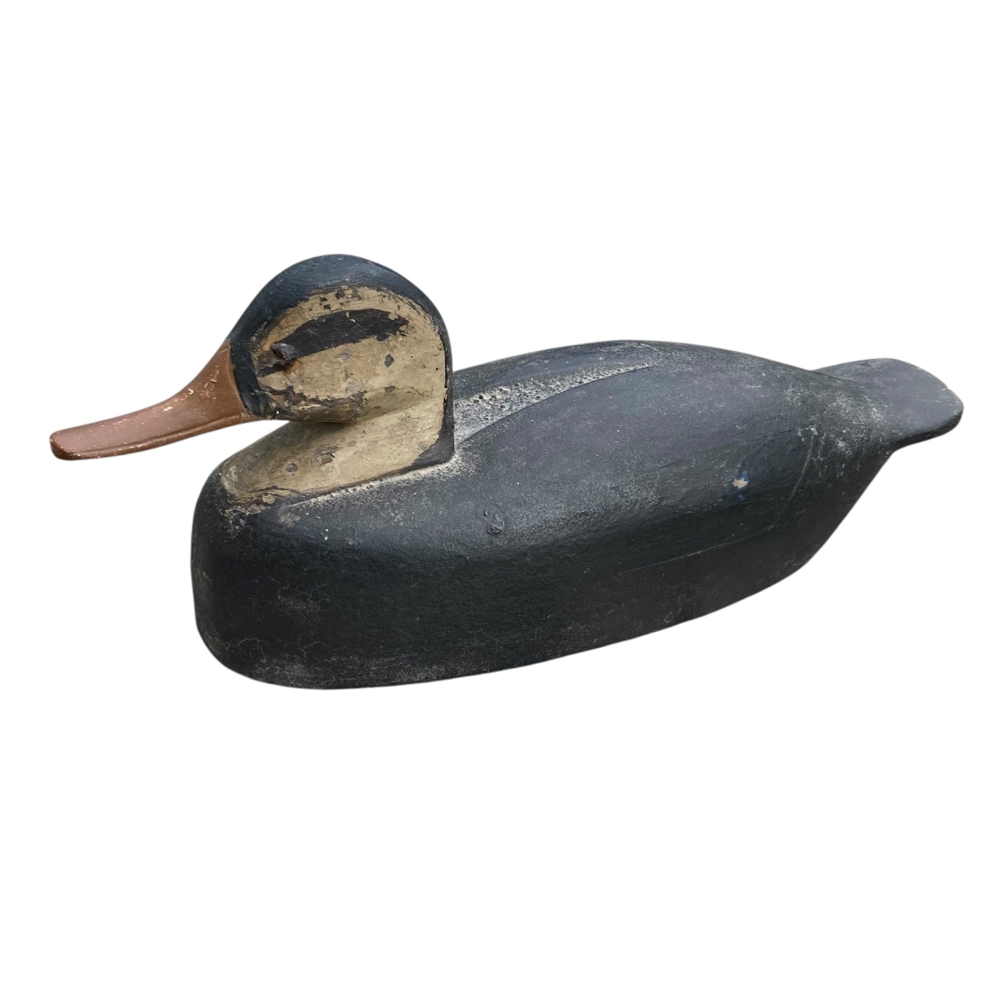 ancien canard appelant en bois peint pour la chasse