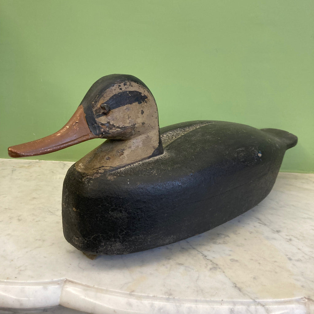 ancien canard appelant en bois peint pour la chasse