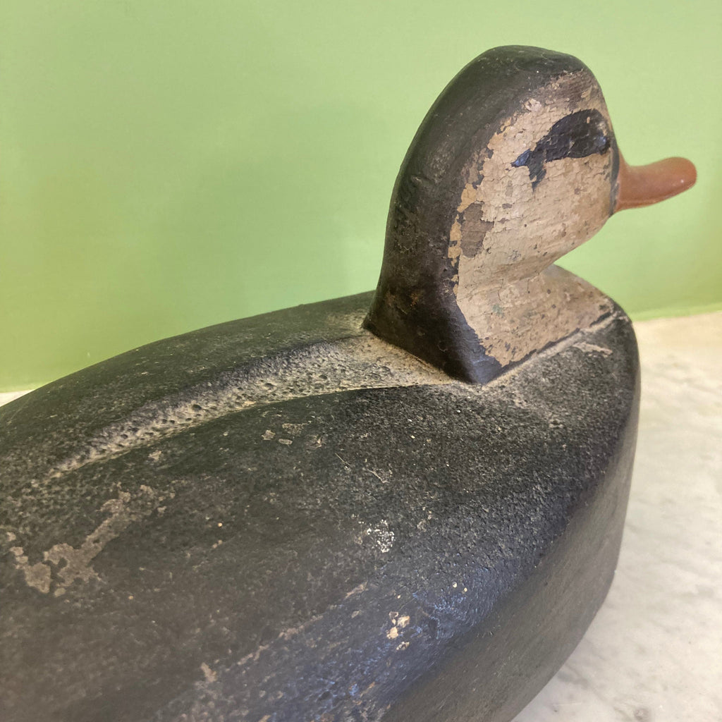 ancien canard appelant en bois peint pour la chasse