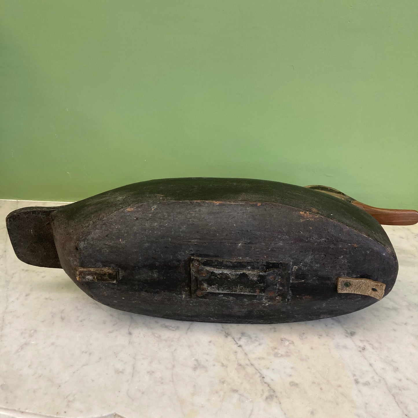 ancien canard appelant en bois peint pour la chasse