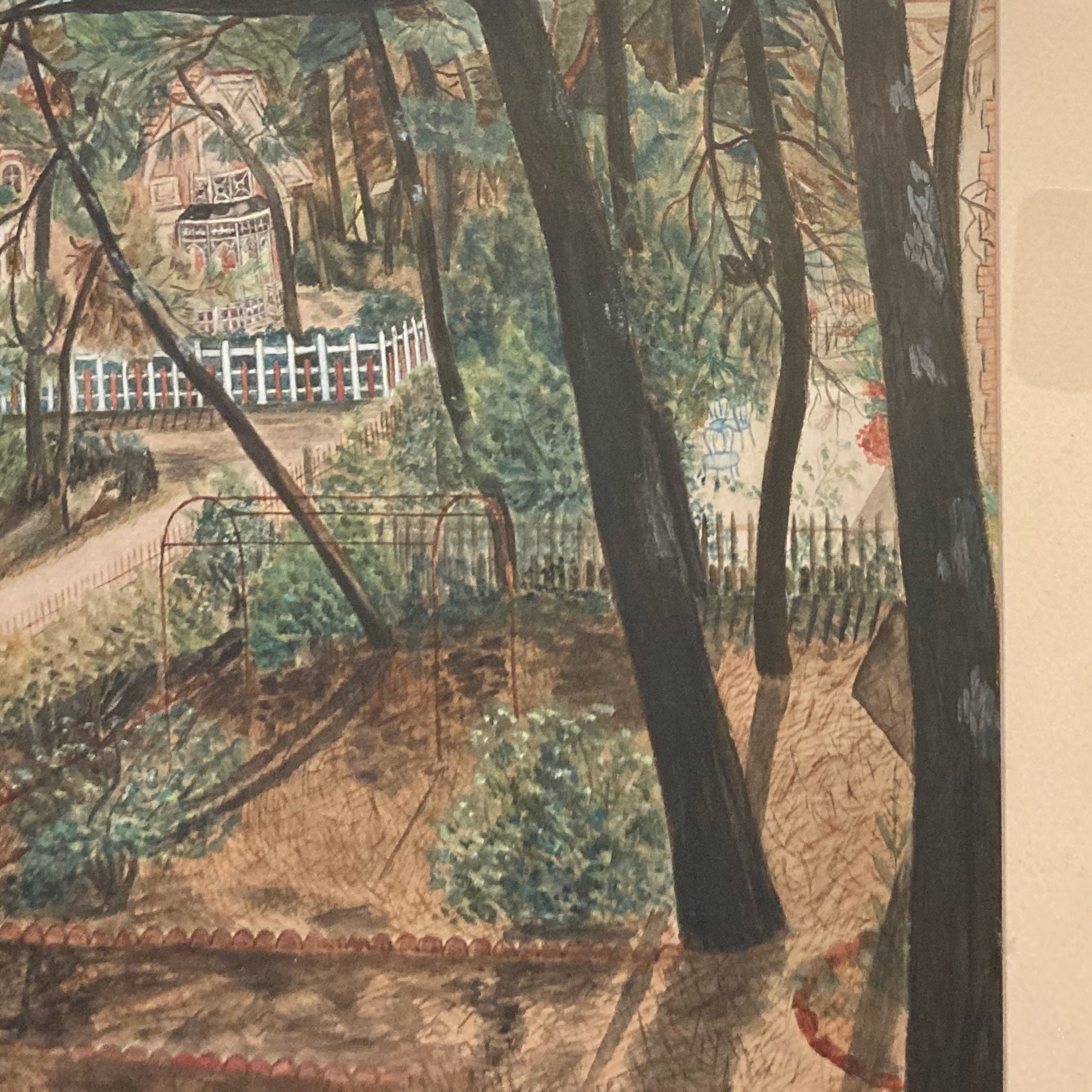 Ancienne aquarelle Soulac-sur-Mer