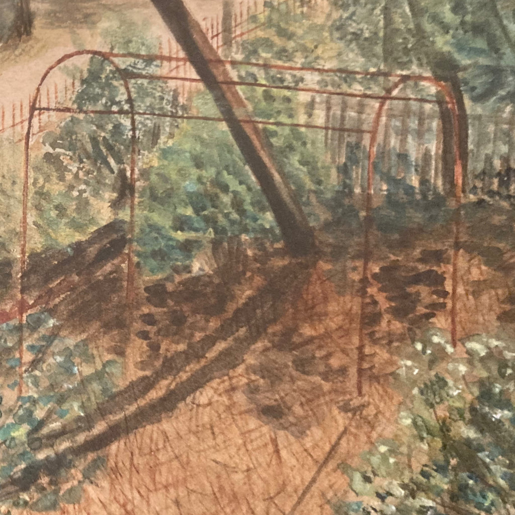 Ancienne aquarelle Soulac-sur-Mer