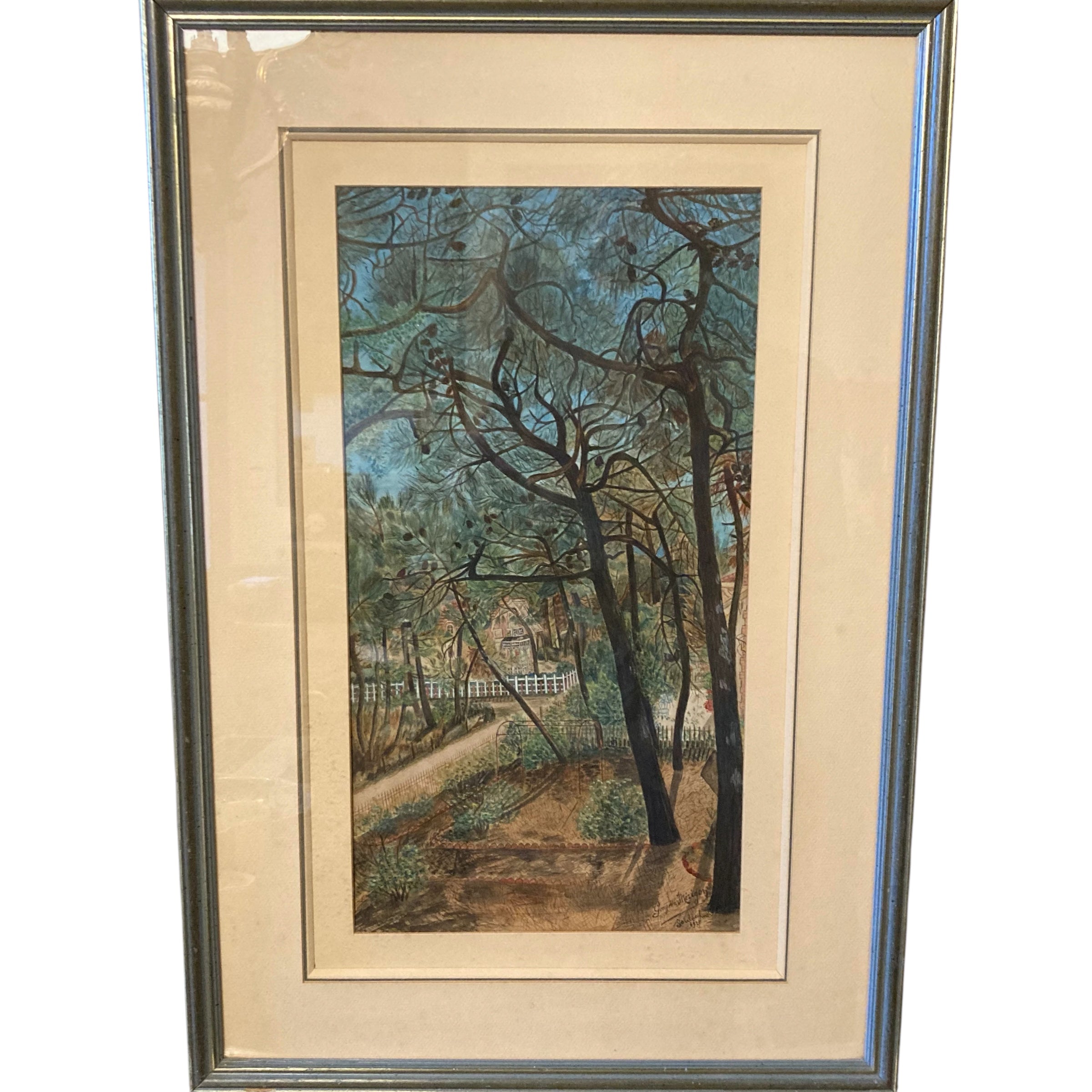 Ancienne aquarelle Soulac-sur-Mer