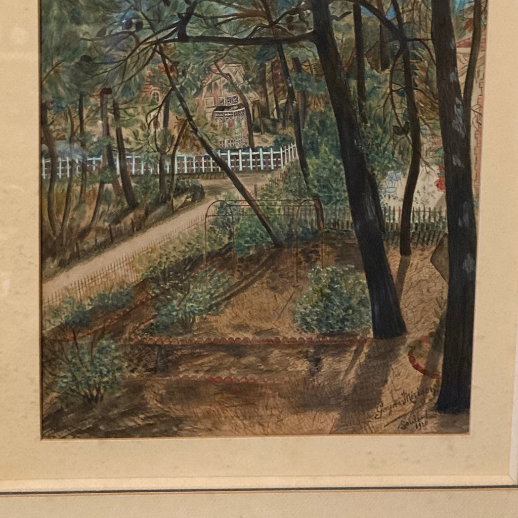 Ancienne aquarelle Soulac-sur-Mer