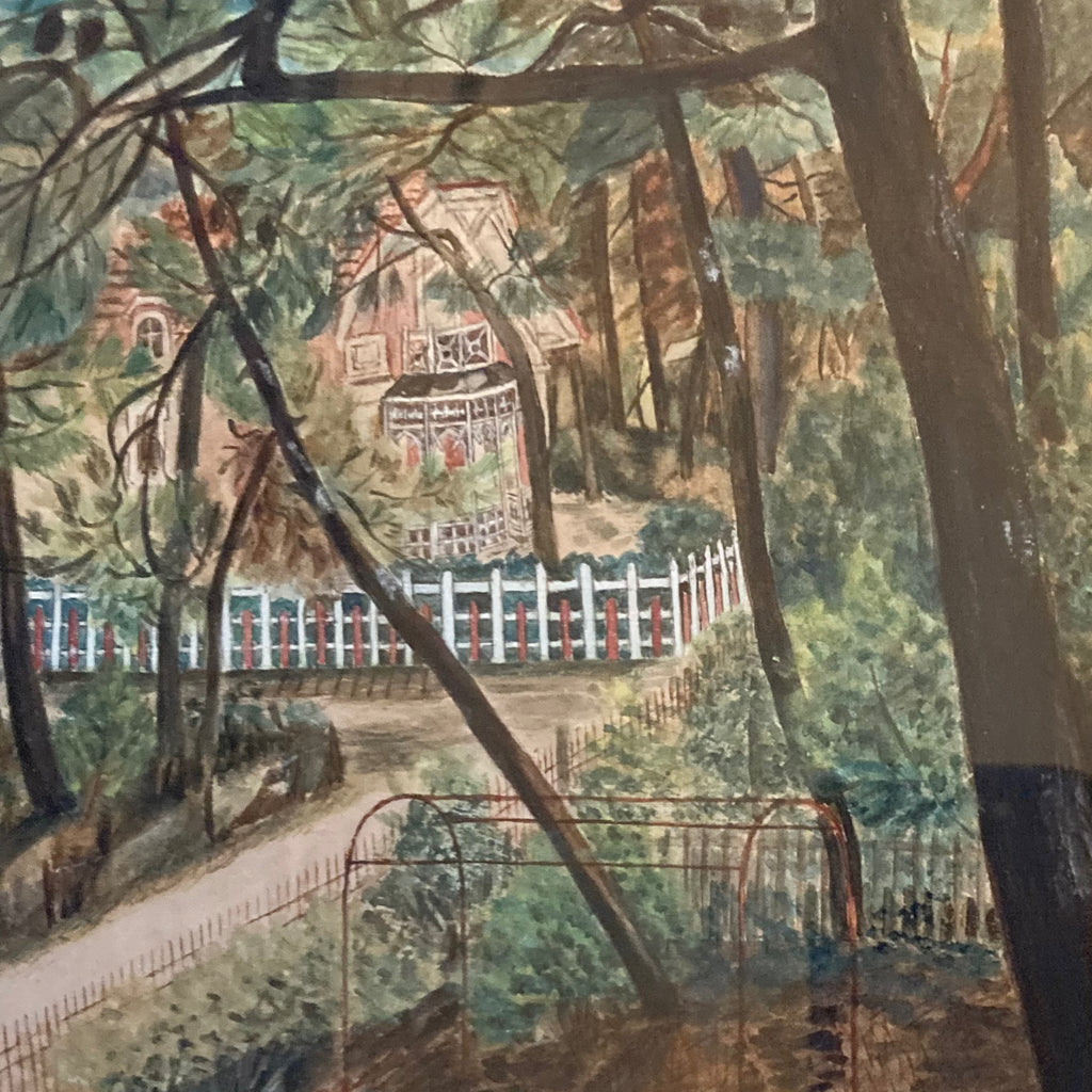 Ancienne aquarelle Soulac-sur-Mer