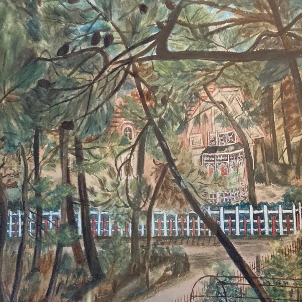 Ancienne aquarelle Soulac-sur-Mer