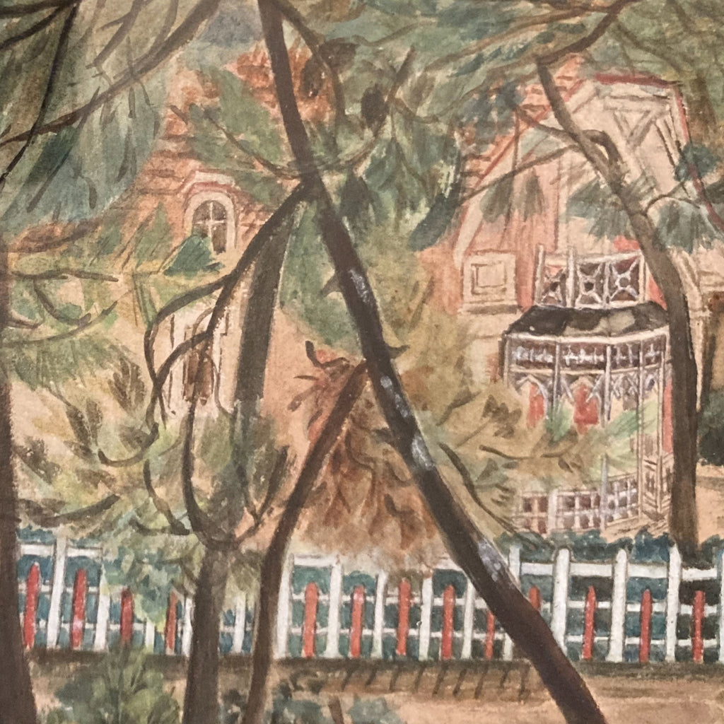 Ancienne aquarelle Soulac-sur-Mer