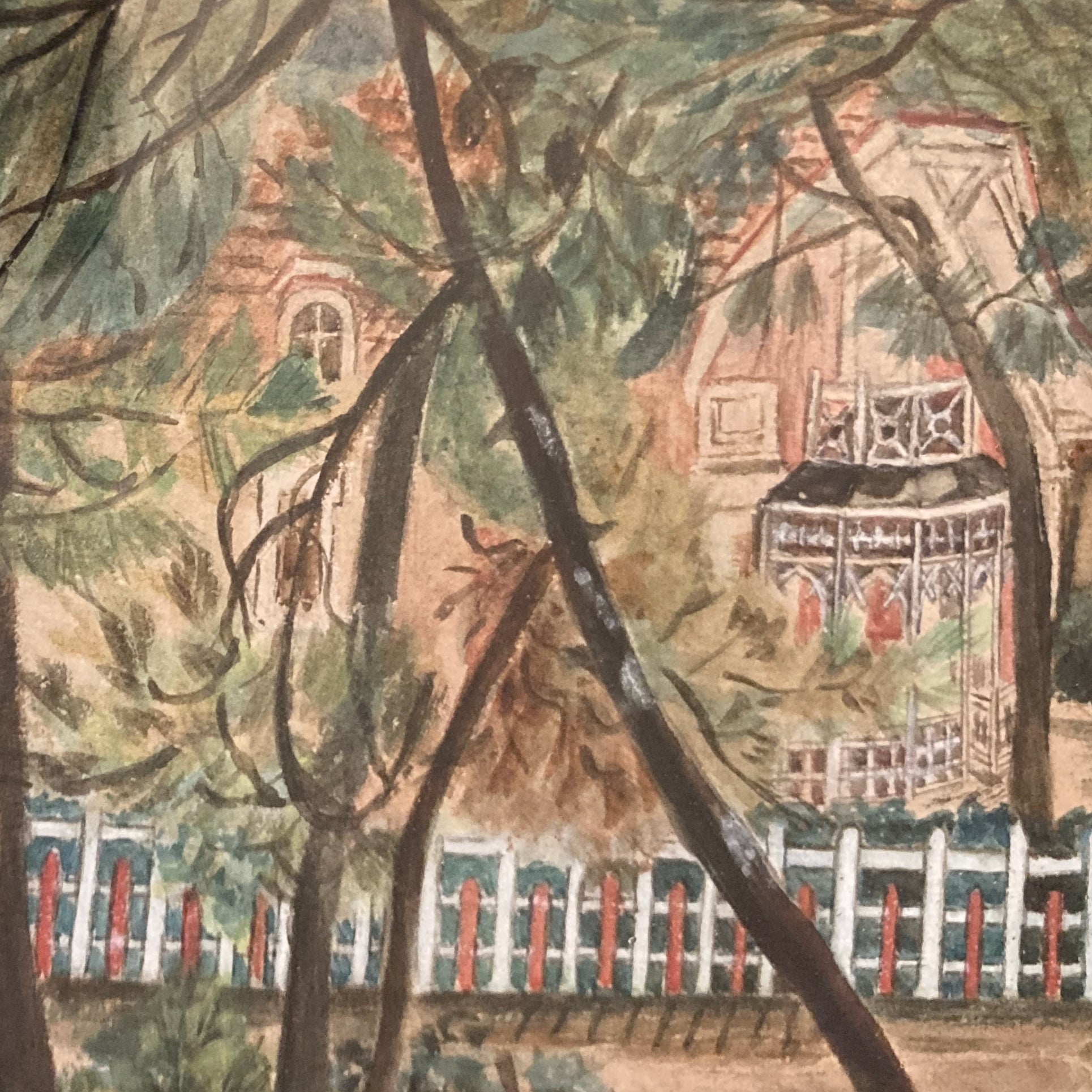 Ancienne aquarelle Soulac-sur-Mer