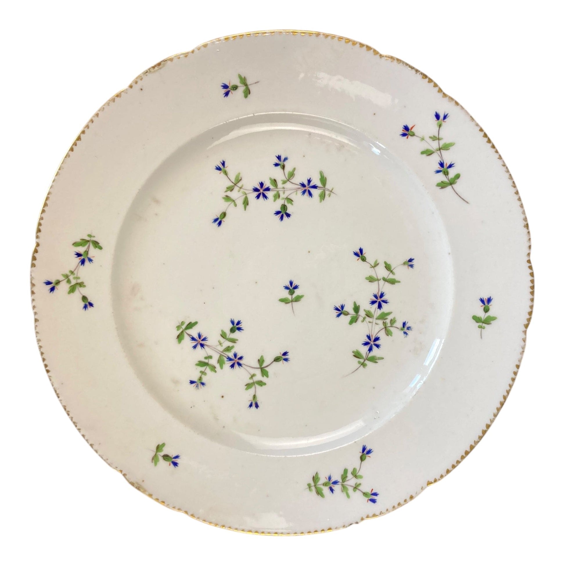 assiette plate  porcelaine Verneuilh et Vannier Bordeaux