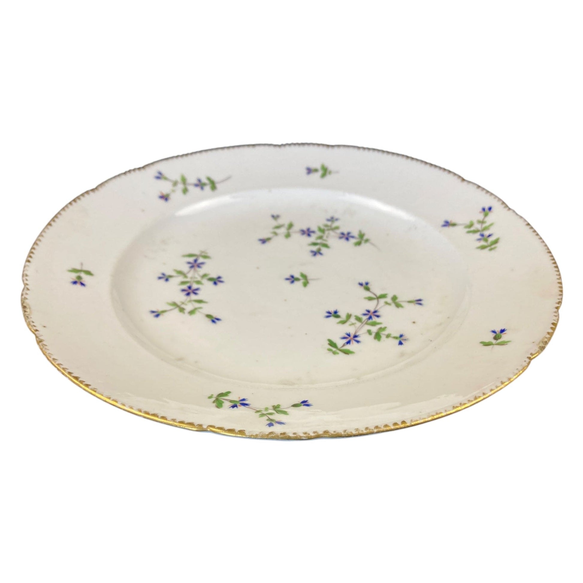 assiette plate  porcelaine Verneuilh et Vannier Bordeaux