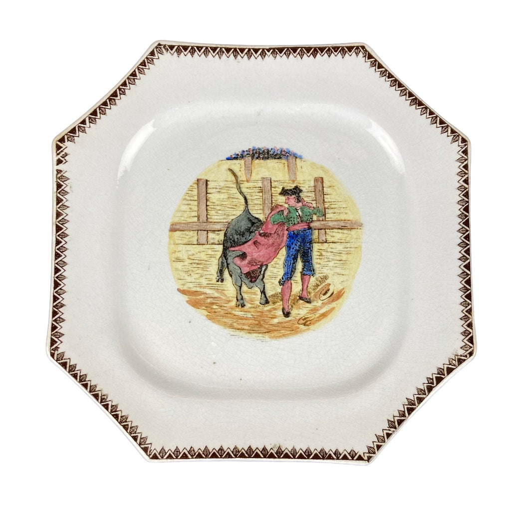 Séville assiettes décor tauromachie