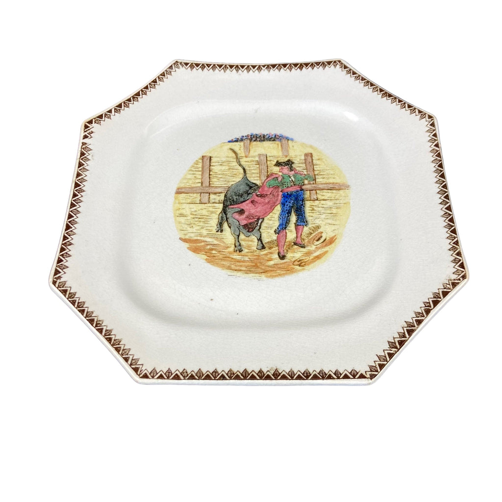 Séville assiettes décor tauromachie