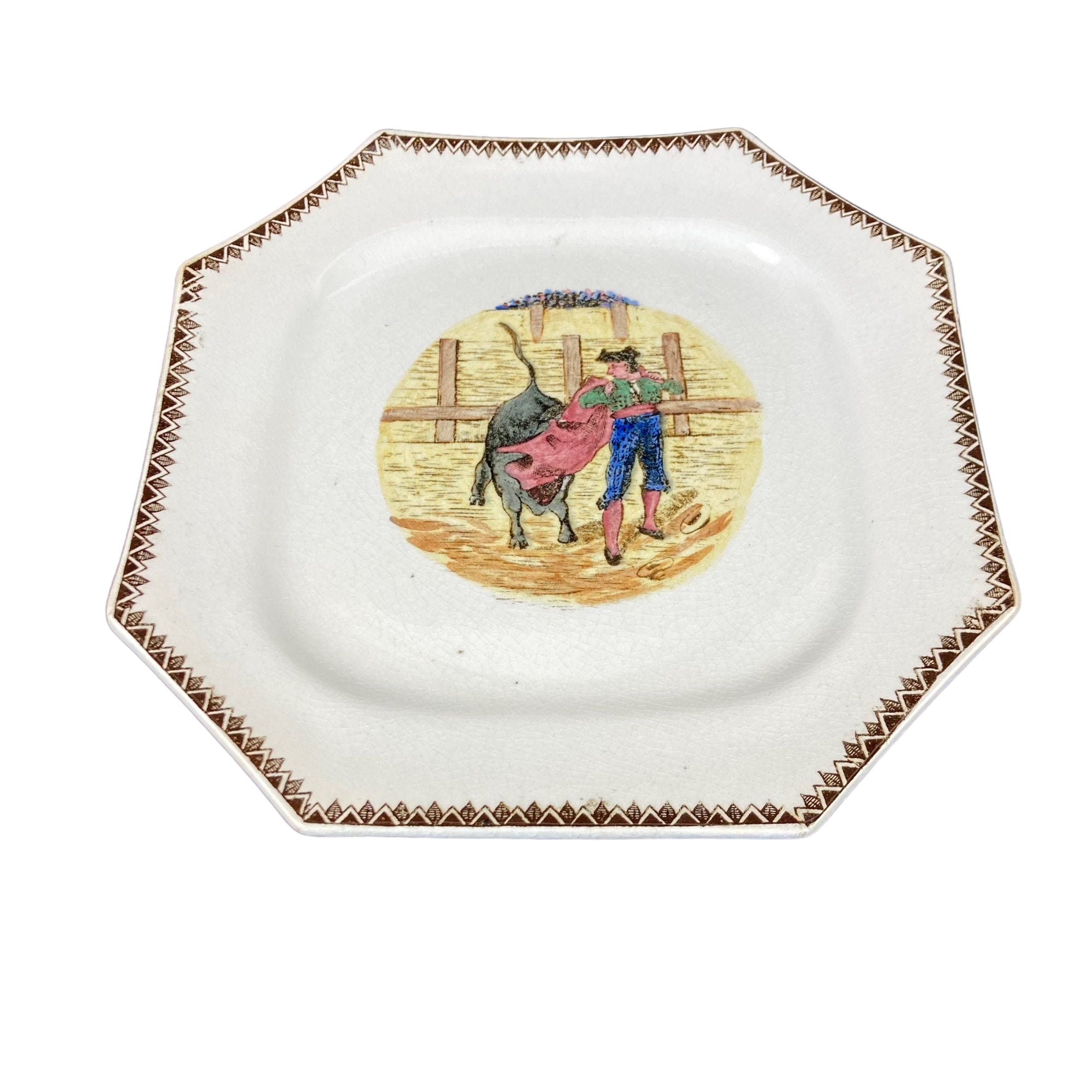 Séville assiettes décor tauromachie