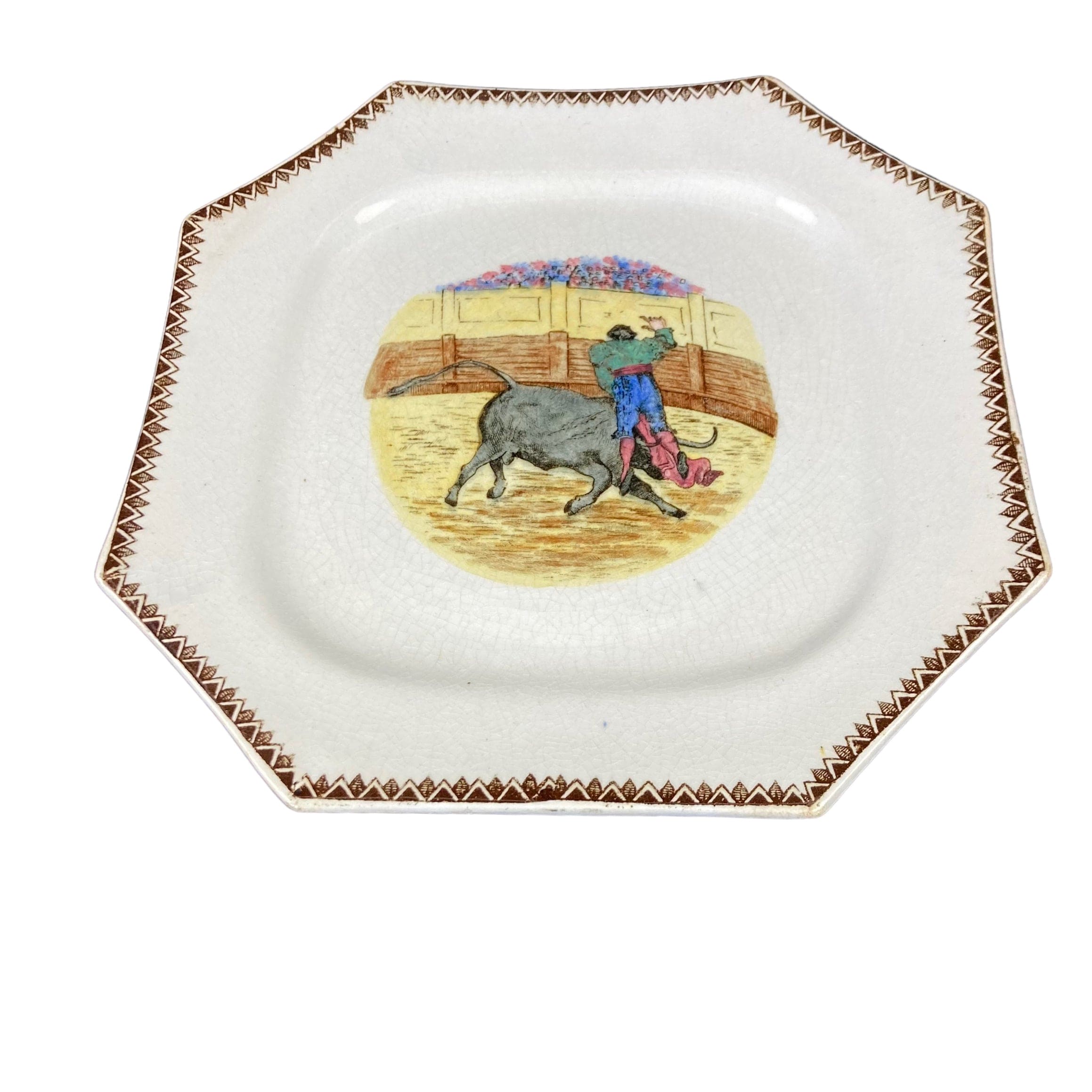 Séville assiettes décor tauromachie